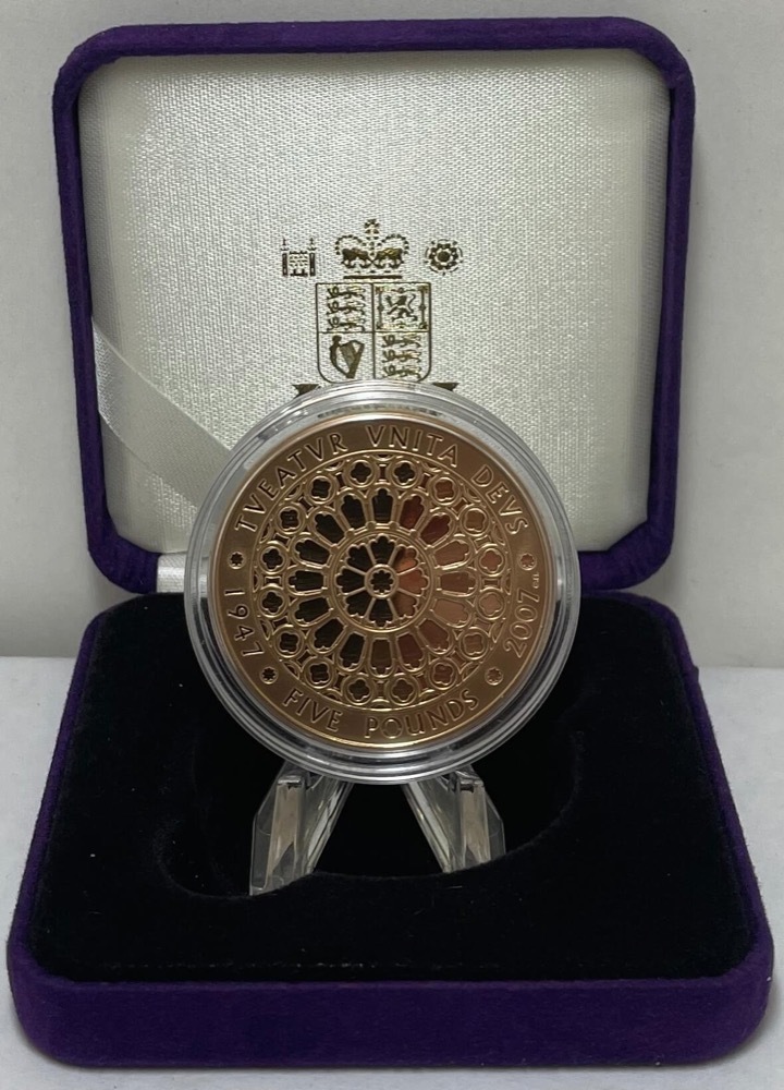 2007 Gold Proof 5 Pound Diamond Wedding Anniversary product image