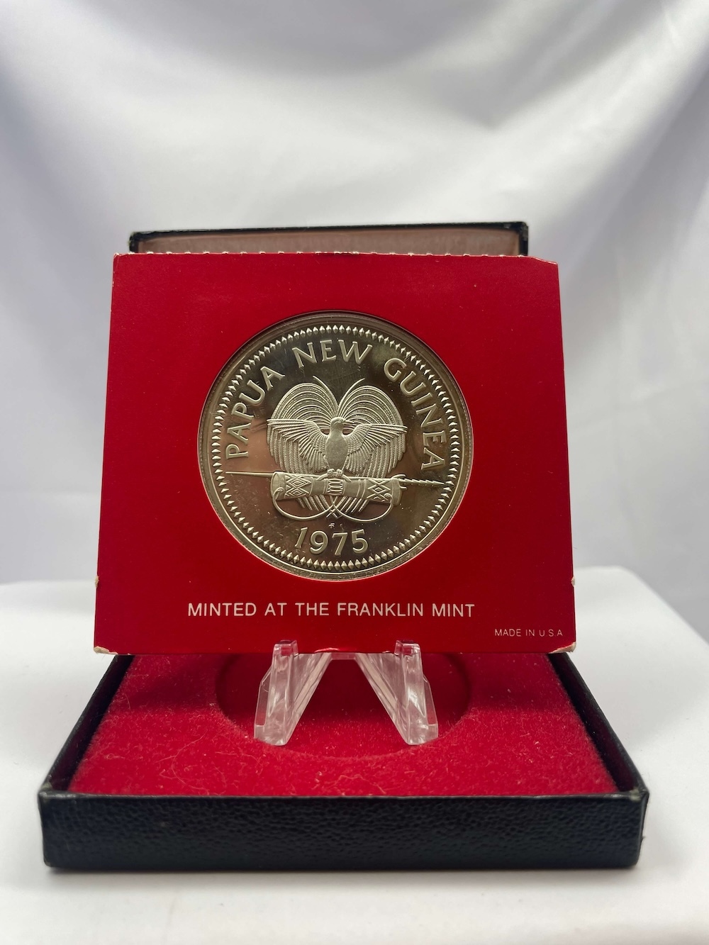 Papua New Guinea 1975 Silver Proof 10 Kina Bird of Paradise product image