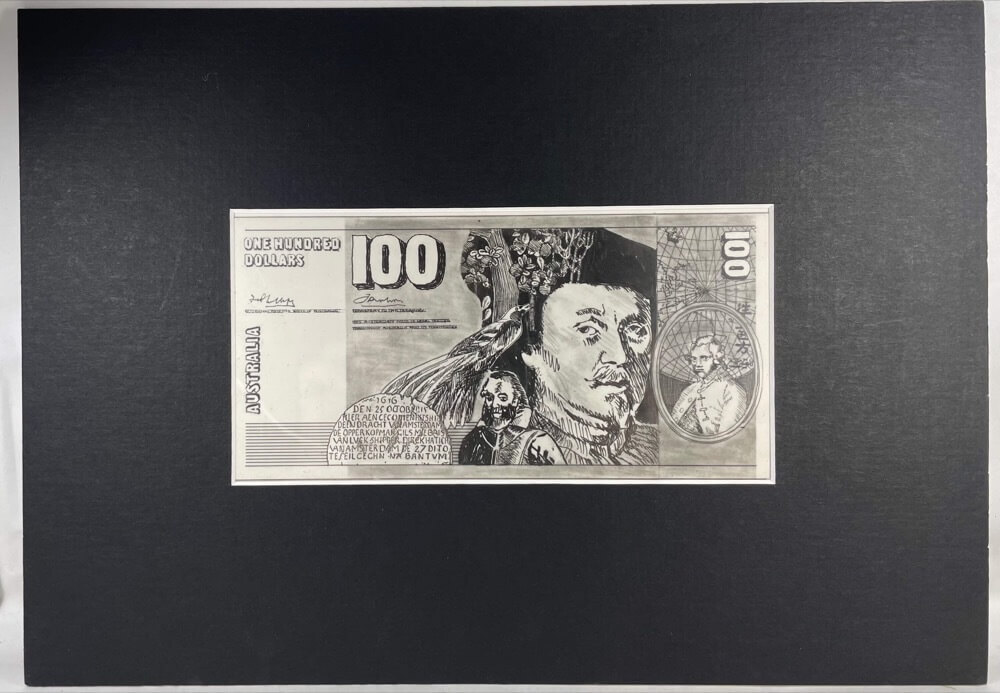 Australia Early Stage Composite Trial 100 Dollar Note Front Design Concept VIII by Max Robinson product image