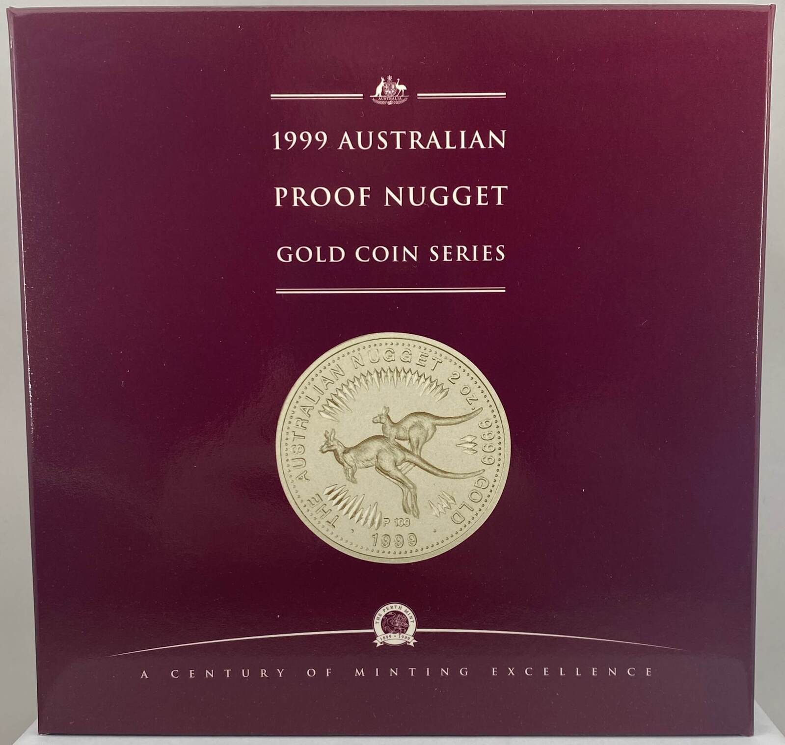1999 Gold 2oz Proof Kangaroo Nugget Coin product image