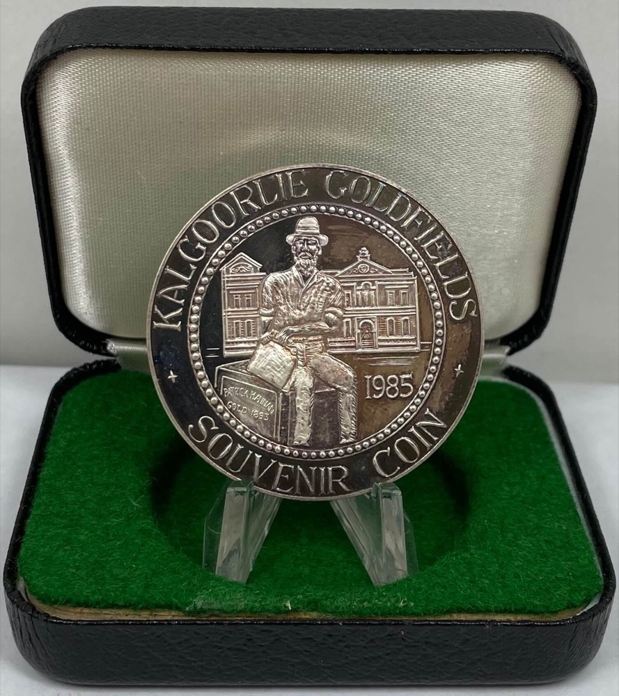 1985 Perth Mint Silver Kalgoorlie Goldfields Souvenir Coin product image