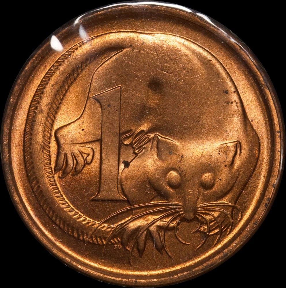 1966 1 Cent Coin Melbourne Mint Choice Uncirculated product image