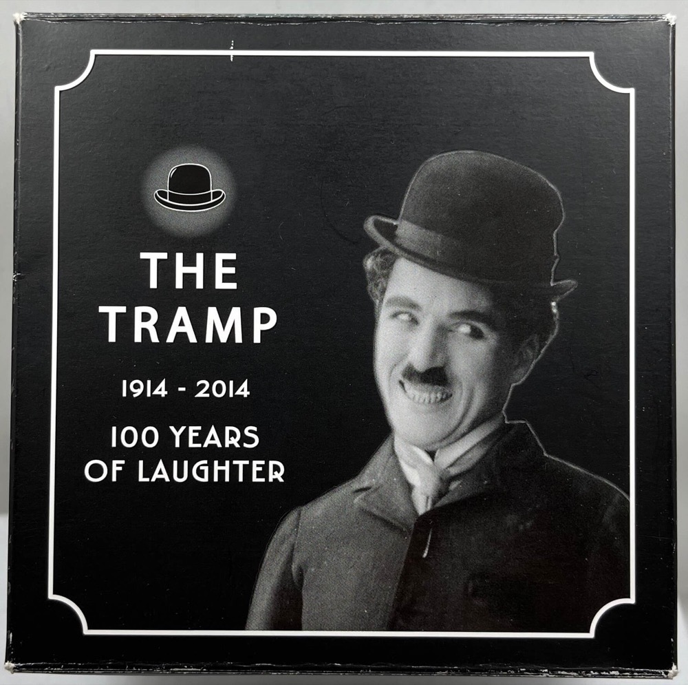 Tuvalu 2014 Gold 1/4oz Proof Coin Charlie Chaplin - The Tramp product image