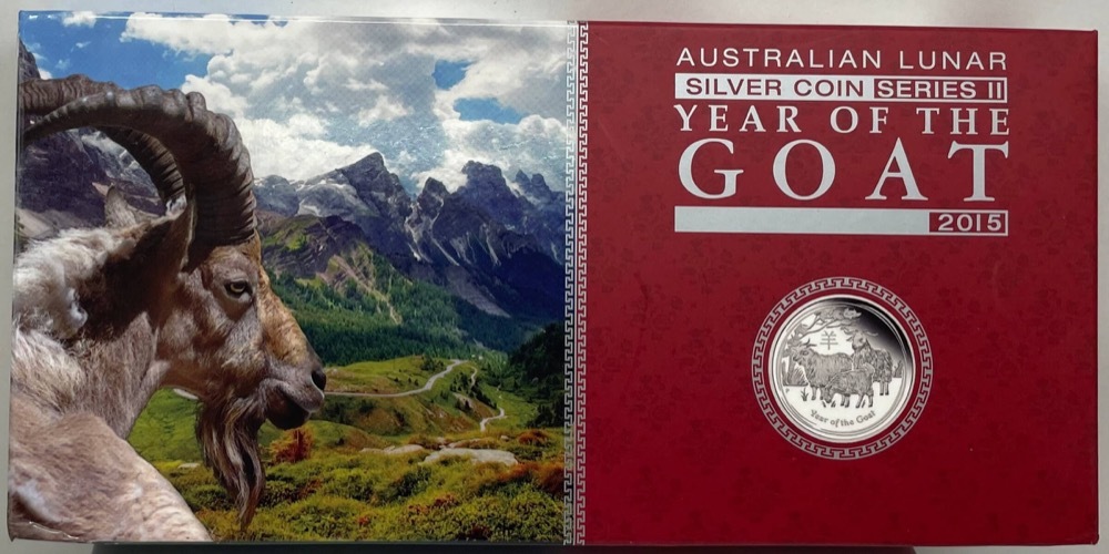 2015 Silver Lunar Year of the Goat 3 Coin Proof Set product image