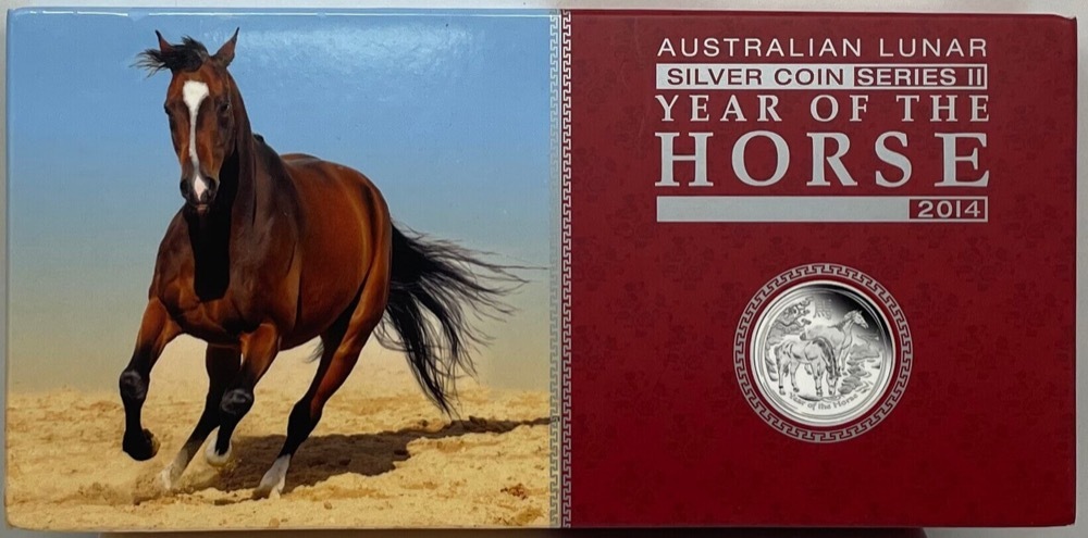 2014 Silver Lunar Year of the Horse 3 Coin Proof Set product image