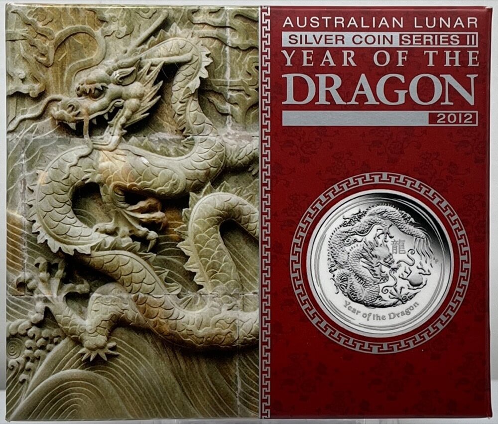 2012 Silver 1oz Proof Coin Lunar Year of the Dragon product image