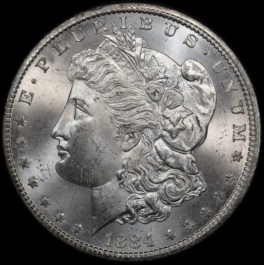 United States 1884-CC Silver Morgan Dollar Choice Unc product image