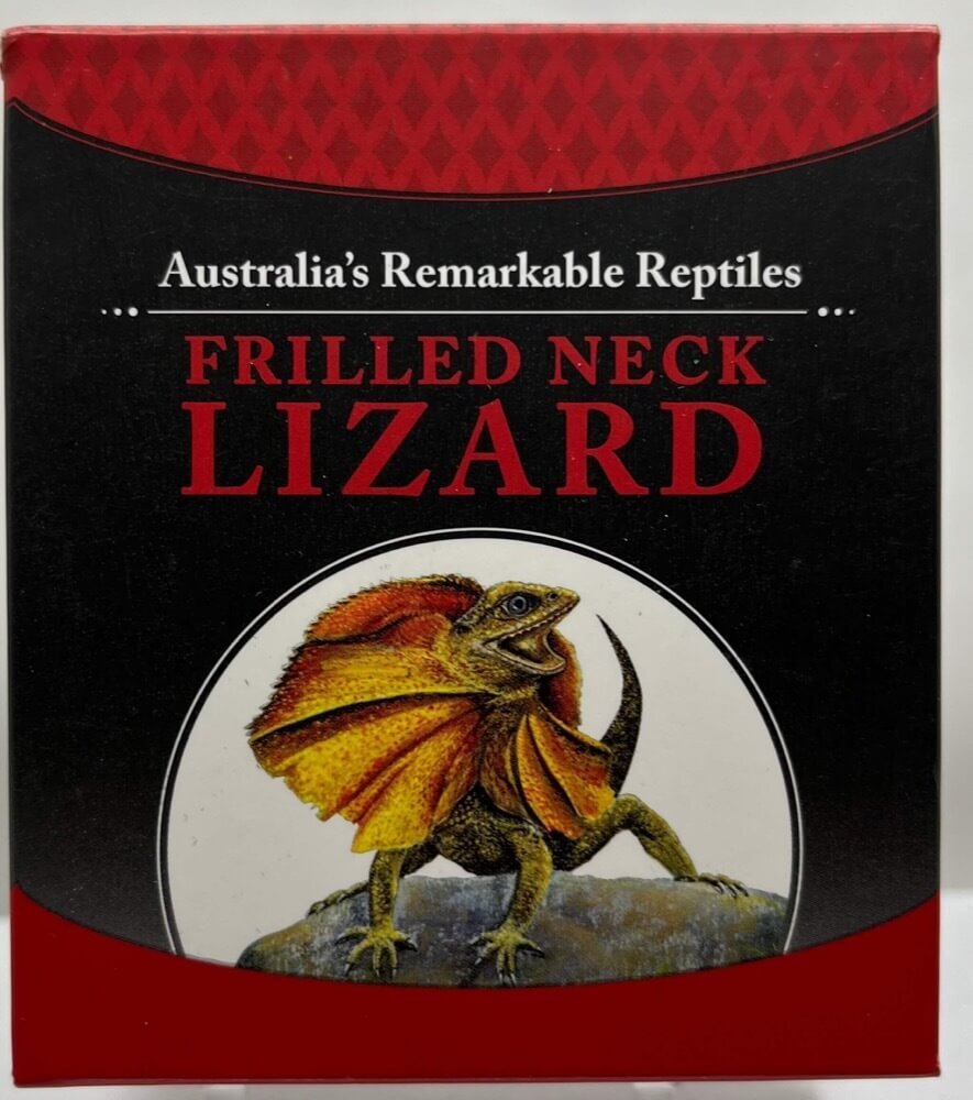 Tuvalu 2013 Silver 1oz Coin Frilled Neck Lizard  product image