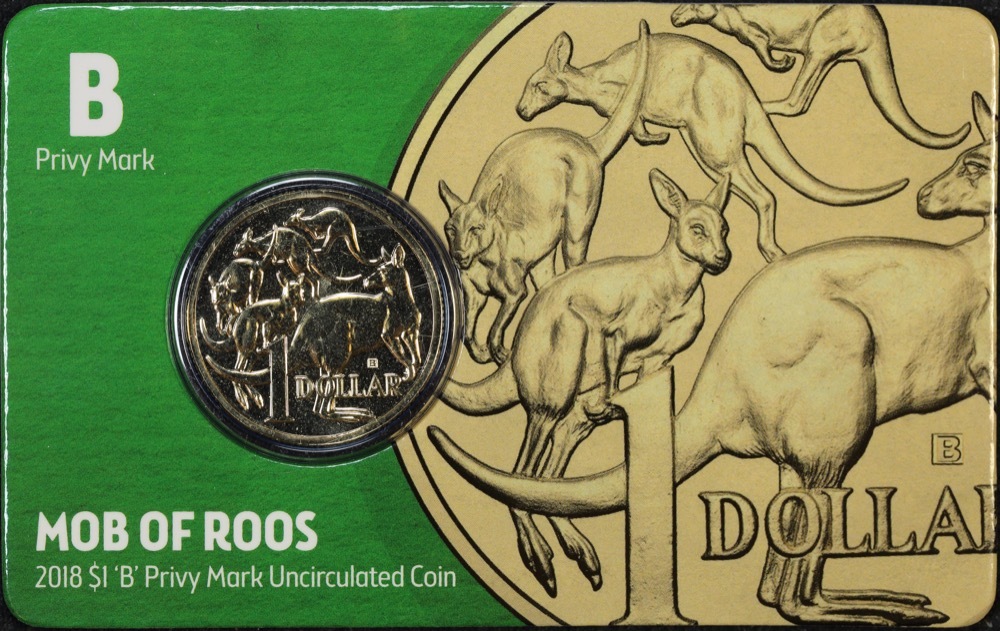 2018 One Dollar Uncirculated In Card Brisbane Money Expo Privy Mark product image