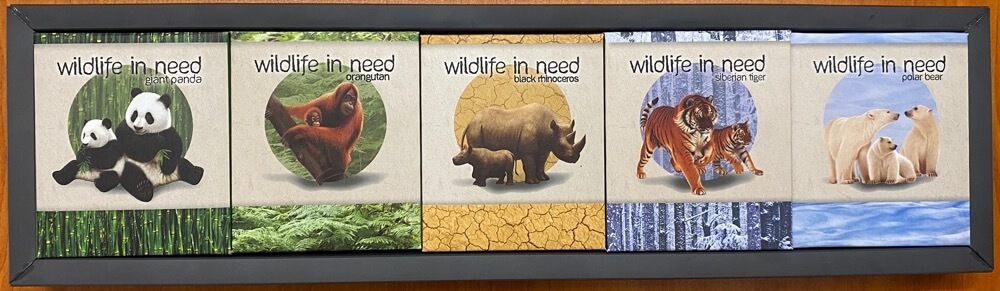 Tuvalu 2011-2012 Silver 1oz 5 Coin Set - Wildlife in Need product image