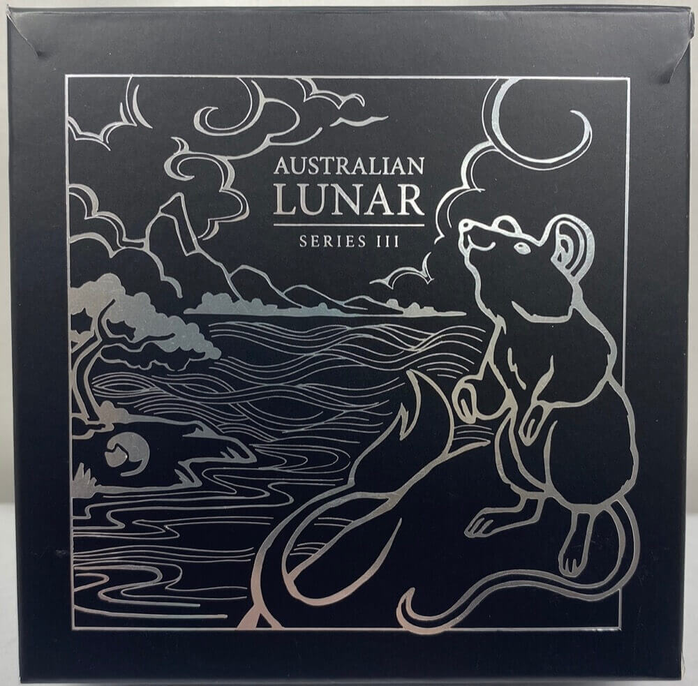 2020 Silver 1oz Gilded Coin Lunar Series III - Mouse product image