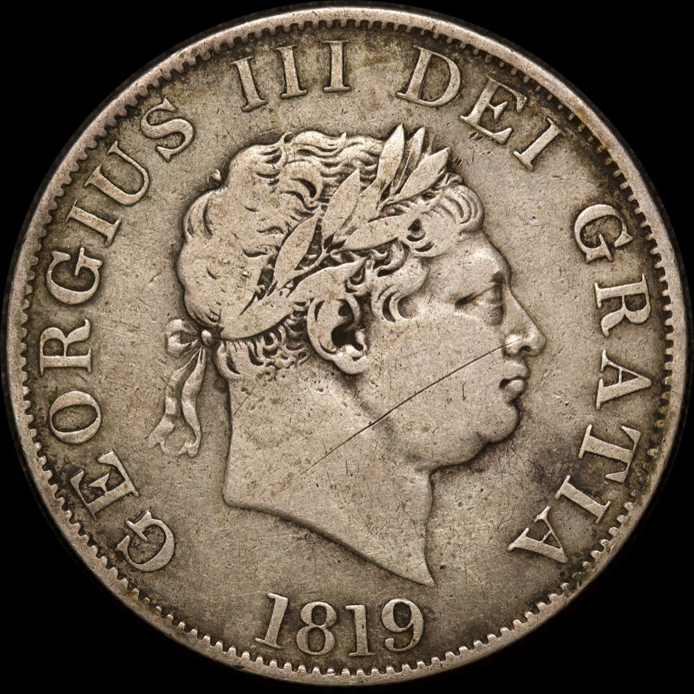 1819 Silver Half Crown George III 3789 Fine product image