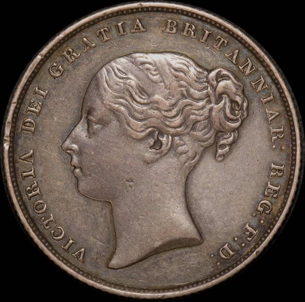 1853 Silver Shilling Victoria 3904 good EF product image