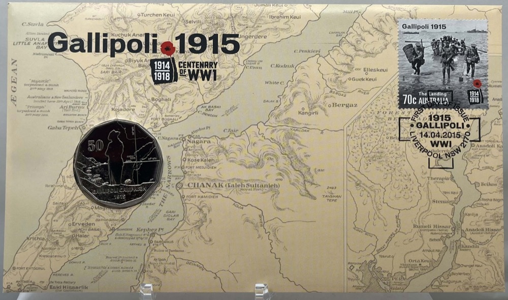 2015 50 Cent PNC Gallipoli 1915 Centenary of WWI product image