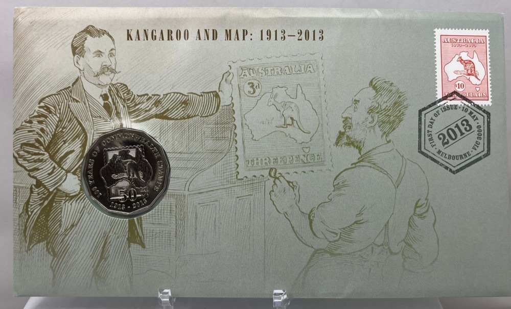 2013 50 Cent PNC 100 Years of Commonwealth Stamps product image