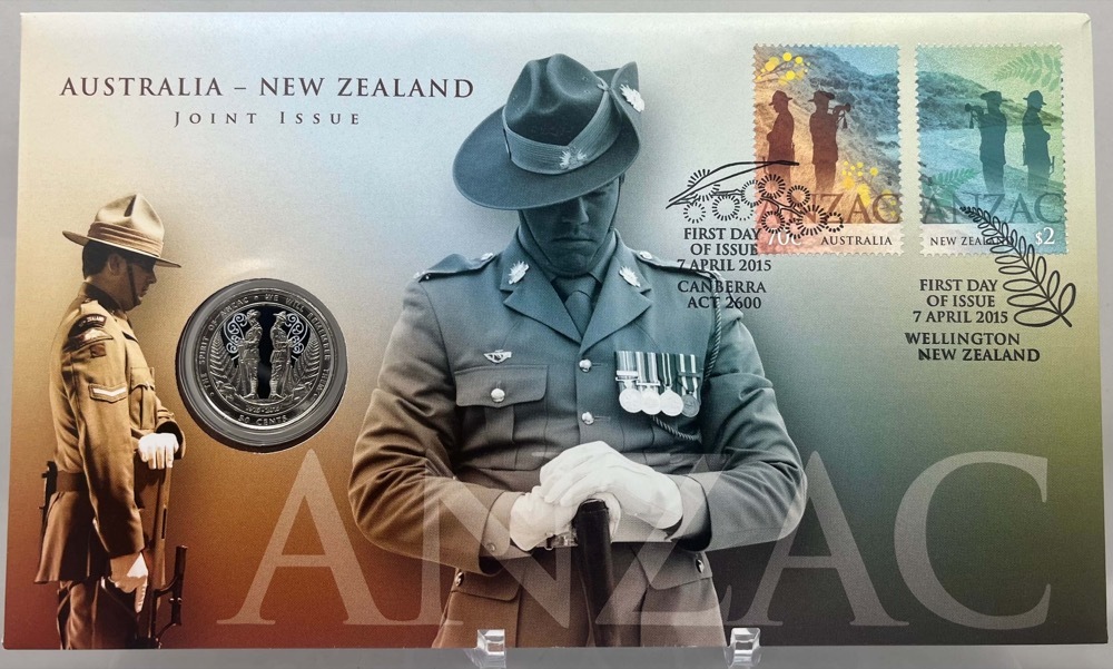 New Zealand 2015 50 Cent PNC ANZAC Centenary product image