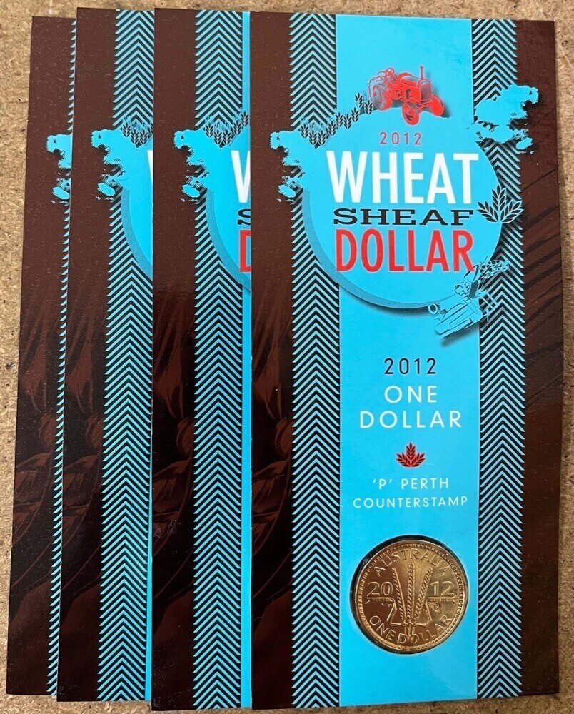 2012 Four Coin Counterstamp Set Wheat Sheaf Dollar product image