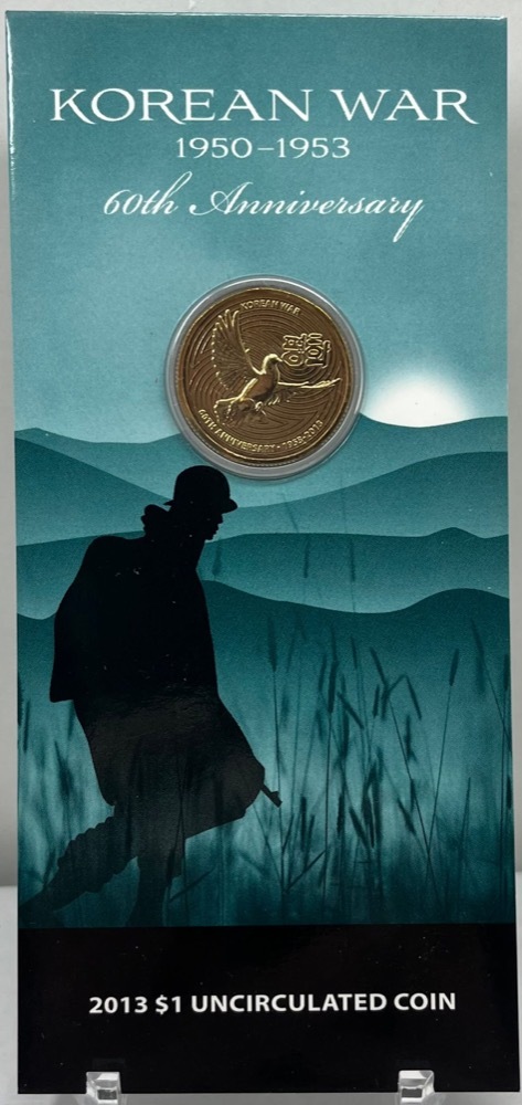 2013 Carded 1 Dollar Coin Korean War 60th Anniversary product image