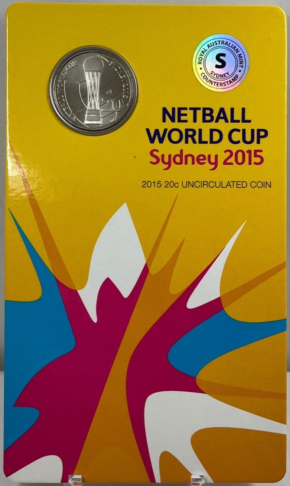 2015 20c Netball World Cup Sydney 'S' Counterstamp product image