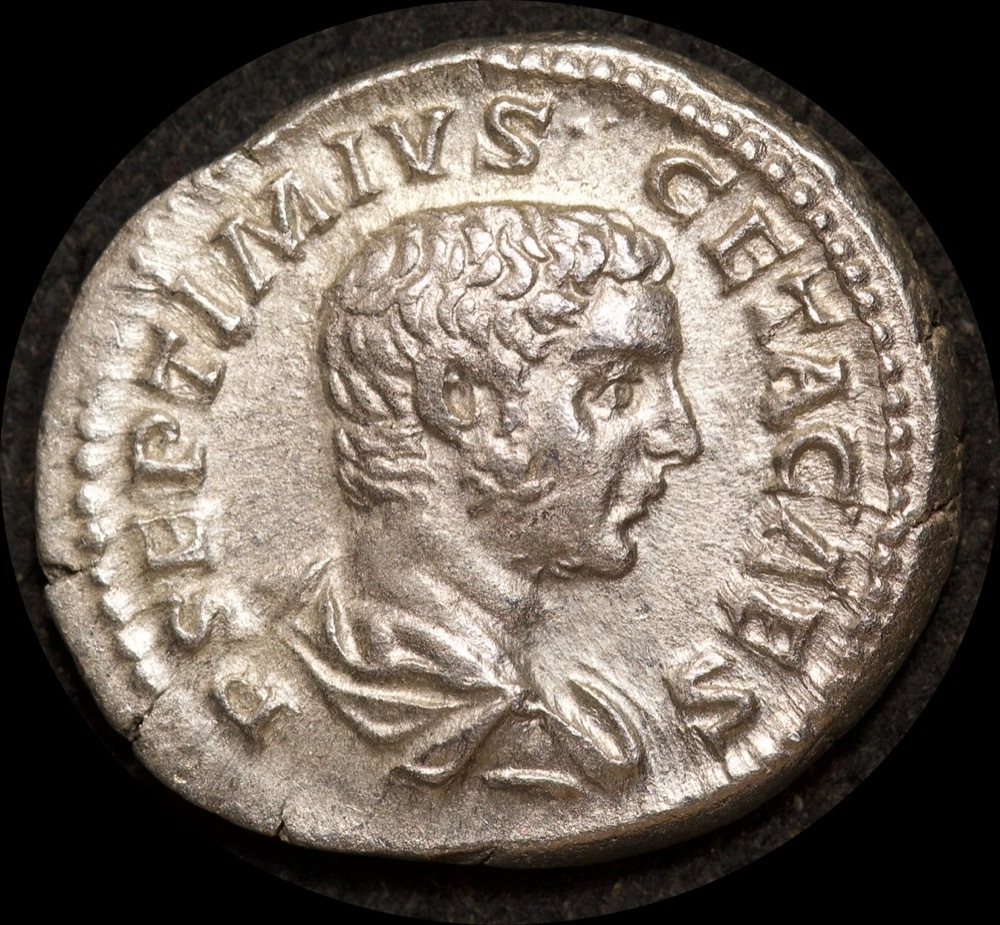 Ancient Rome (Imperial) 209-212AD Geta Silver Denarius RIC IV 59a good VF product image
