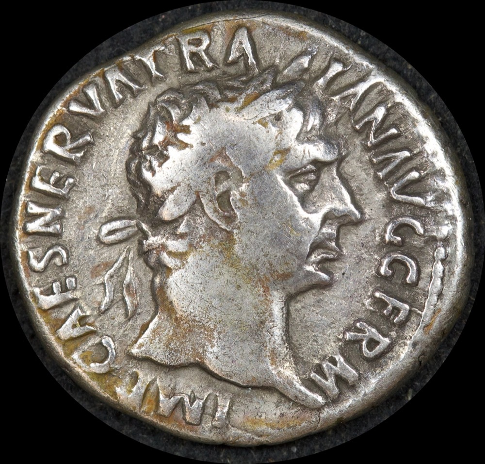 Ancient Rome (Imperial) 101-102AD Trajan Silver Denarius RIC II 49 Fine product image