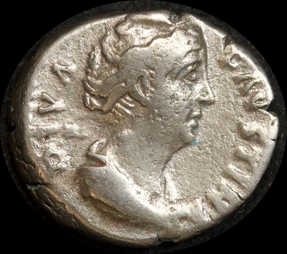 Ancient Rome (Imperial) 141AD Faustina Sr Silver Denarius RIC III 370 Fine product image