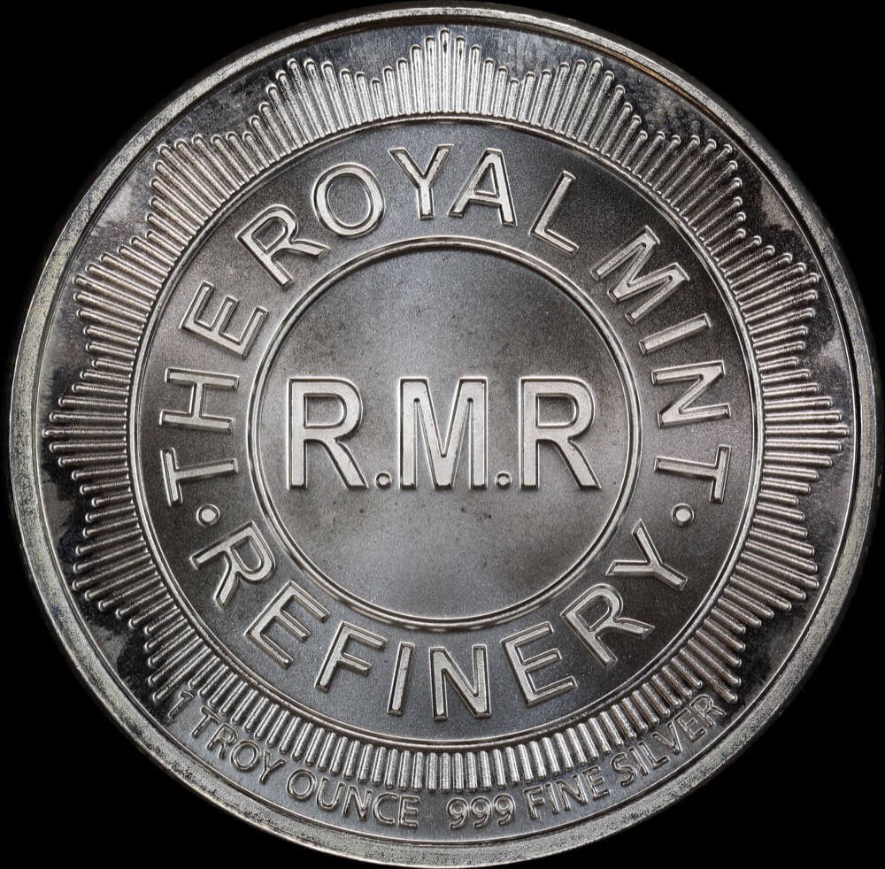 Undated Silver 1oz Medallion The Royal Mint Refinery Unc product image