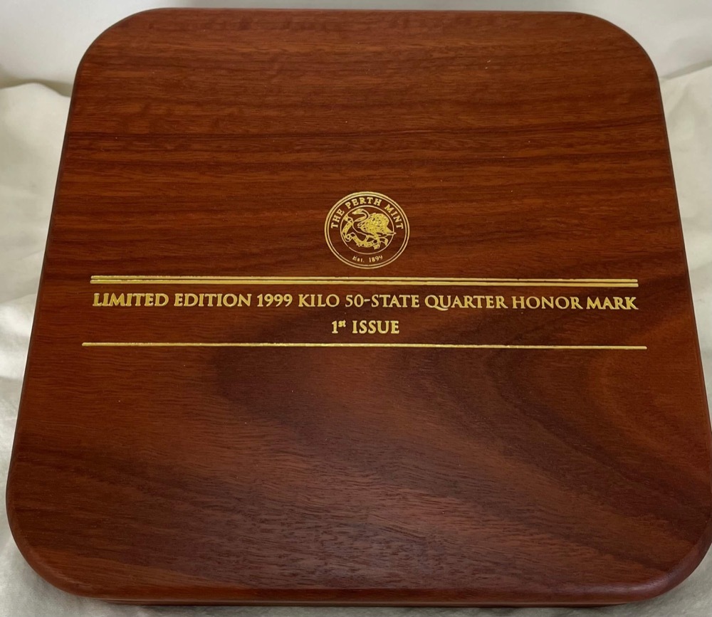 1999 Silver 1 Kilo Kookaburra US State Quarters Privy product image