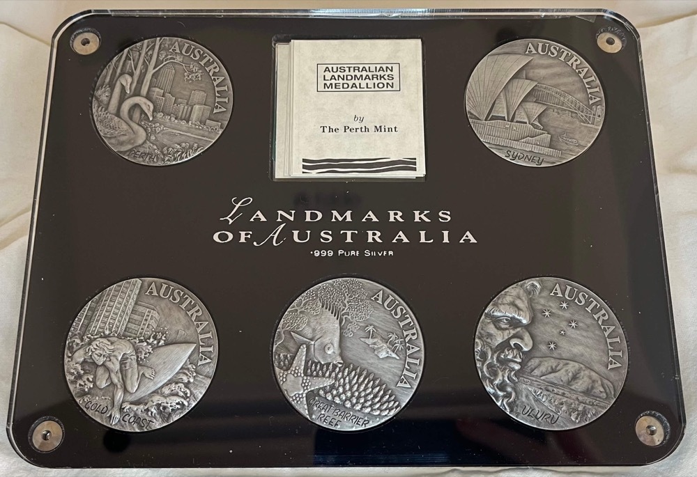 1994 Silver Medallion Set Landmarks of Australia product image