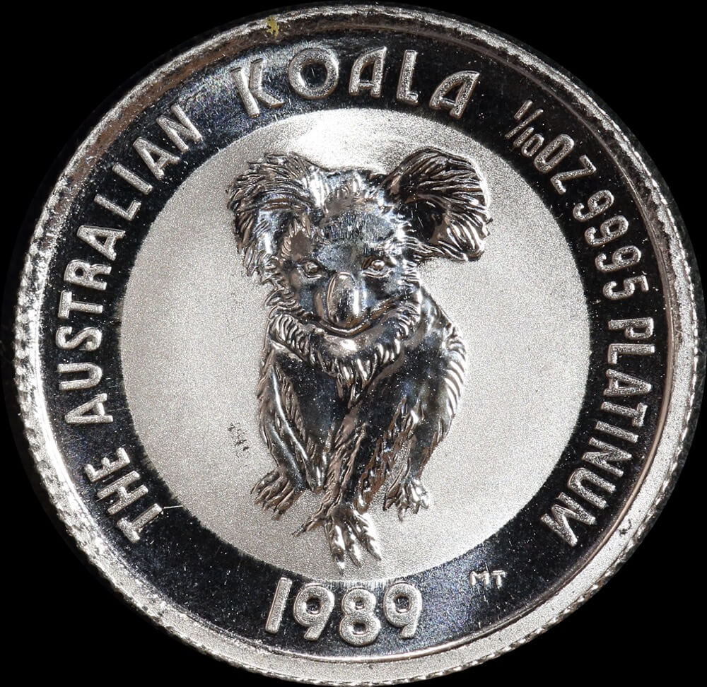 1989 Platinum Tenth Ounce Unc Coin Koala product image