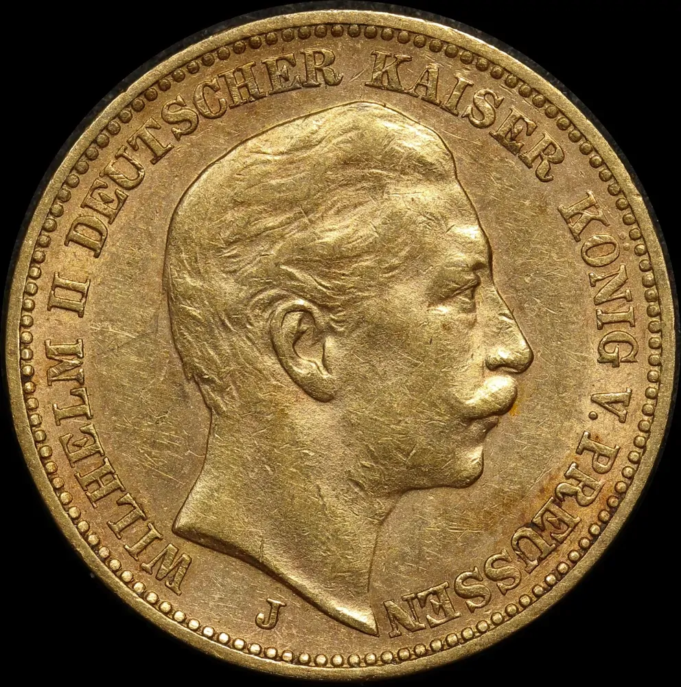 German States (Prussia) 1905-A Gold 20 Marks KM# 521 Extremely Fine product image