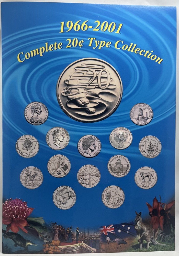 1966 - 2001 20 Cent Type Set Contains 14 Unc Coins product image
