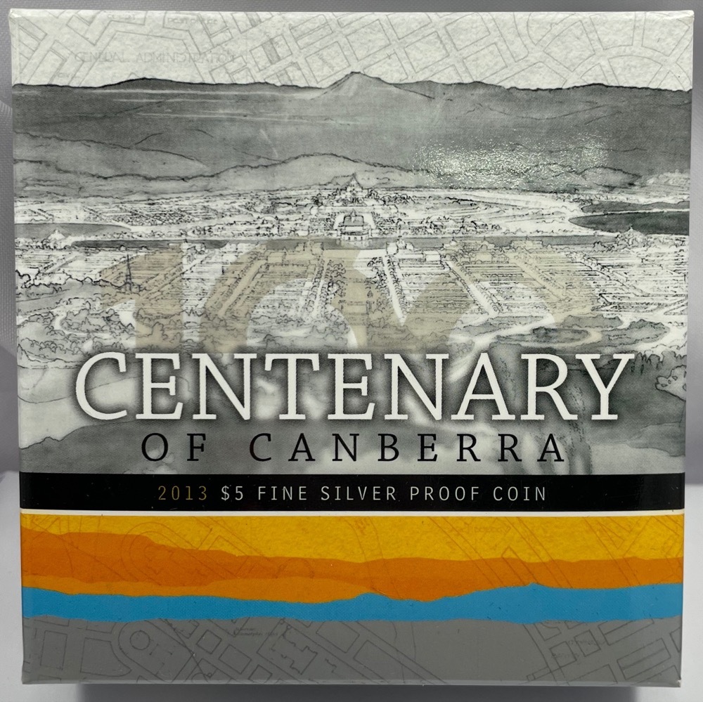 2013 5 Dollar Silver Proof Coin Centenary of Canberra product image