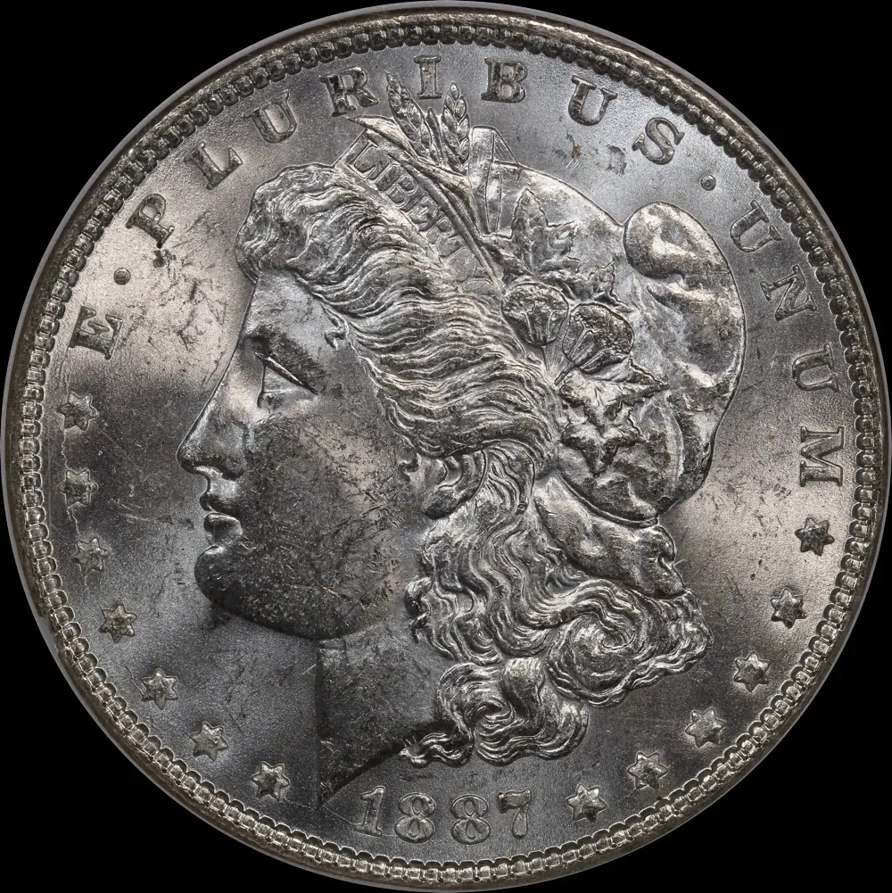 United States 1887 Silver Morgan Dollar NGC MS63 product image