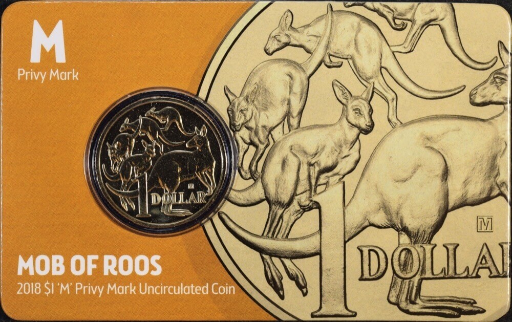 2018 One Dollar Uncirculated In Card Melbourne Money Expo Privy Mark product image