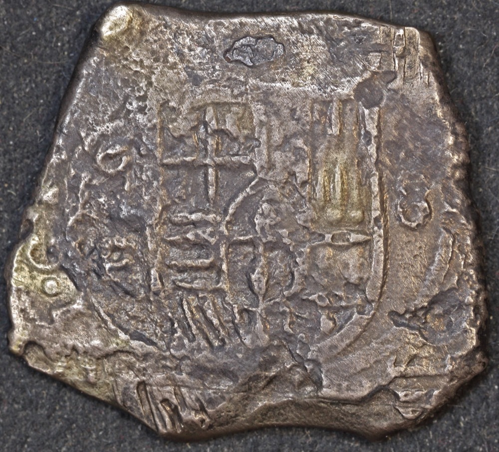 Mexico ca 1652 Silver 8 Reales ex Gilt Dragon Shipwreck Very Good WAM Cert # 2022 product image