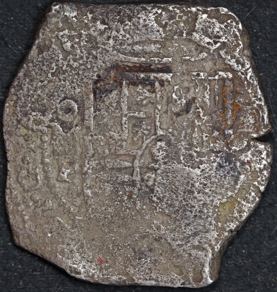 Mexico ca 1652 Silver 8 Reales ex Gilt Dragon Shipwreck Very Good WAM Cert # 2029 product image