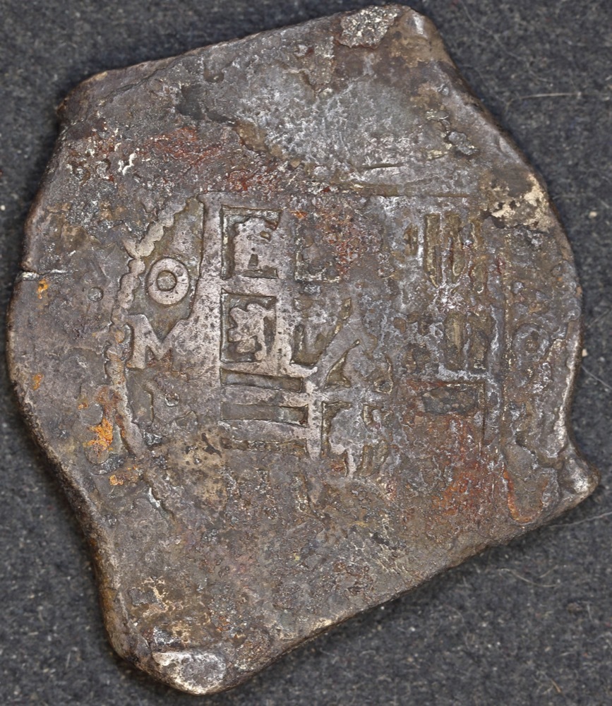 Mexico ca 1652 Silver 8 Reales ex Gilt Dragon Shipwreck Very Good WAM Cert # 2031 product image