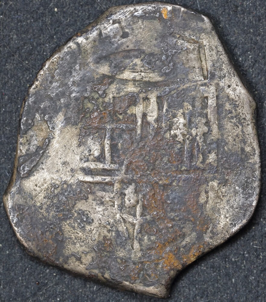 Mexico ca 1652 Silver 8 Reales ex Gilt Dragon Shipwreck Very Good WAM Cert # 2033 product image