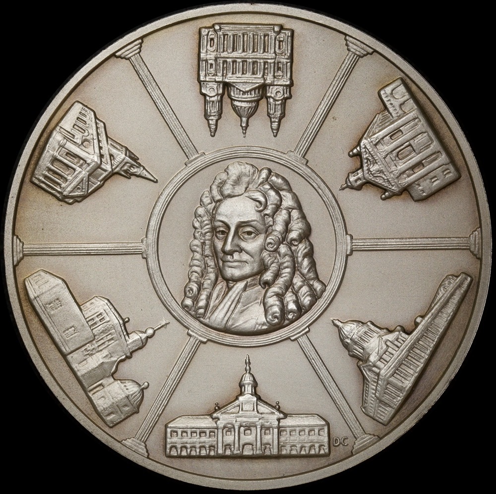 1973 John Pinches Silver Medal Sir Christopher Wren product image