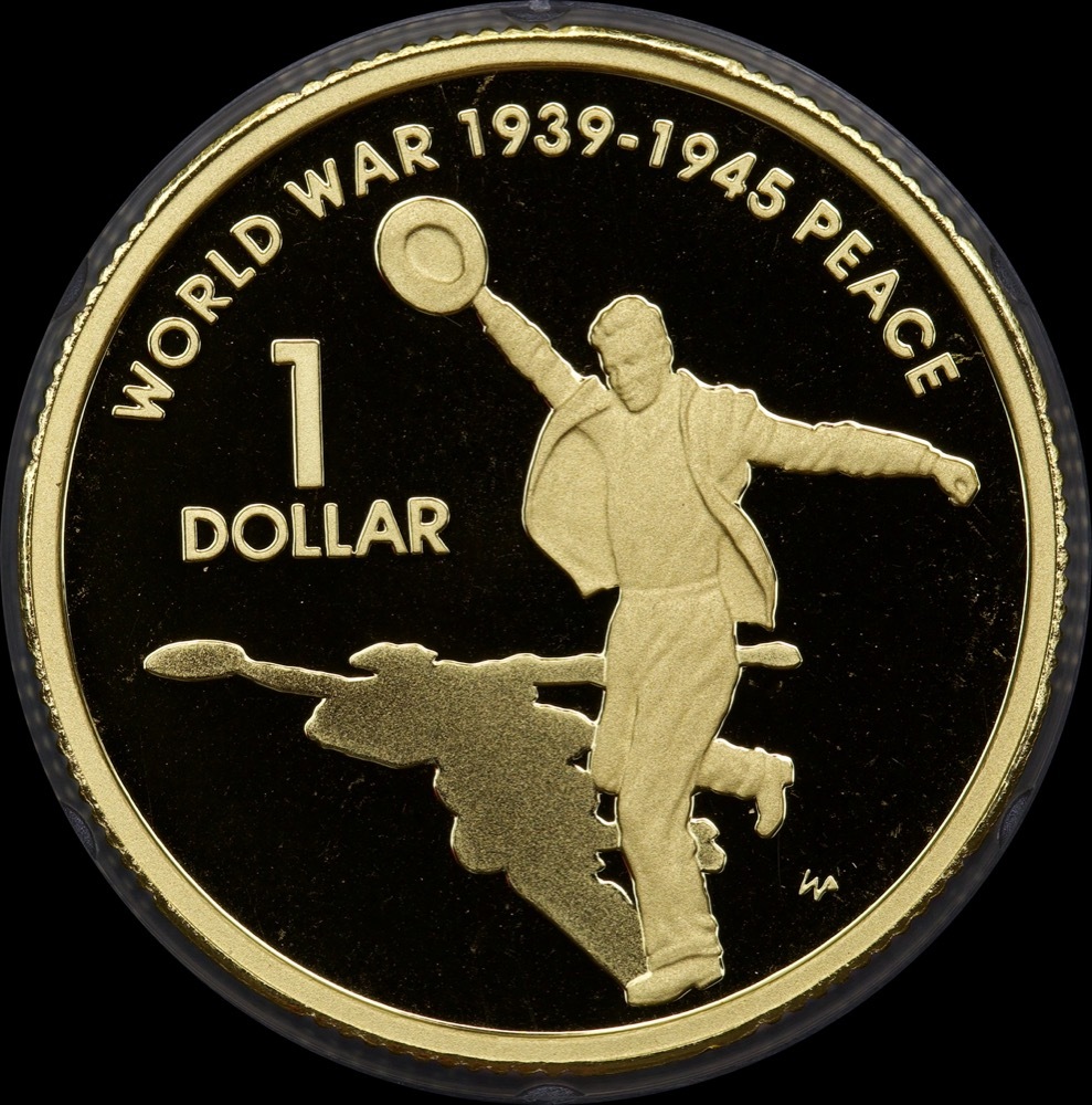 2005 Gold 1 Dollar Proof Coin Dancing Man product image