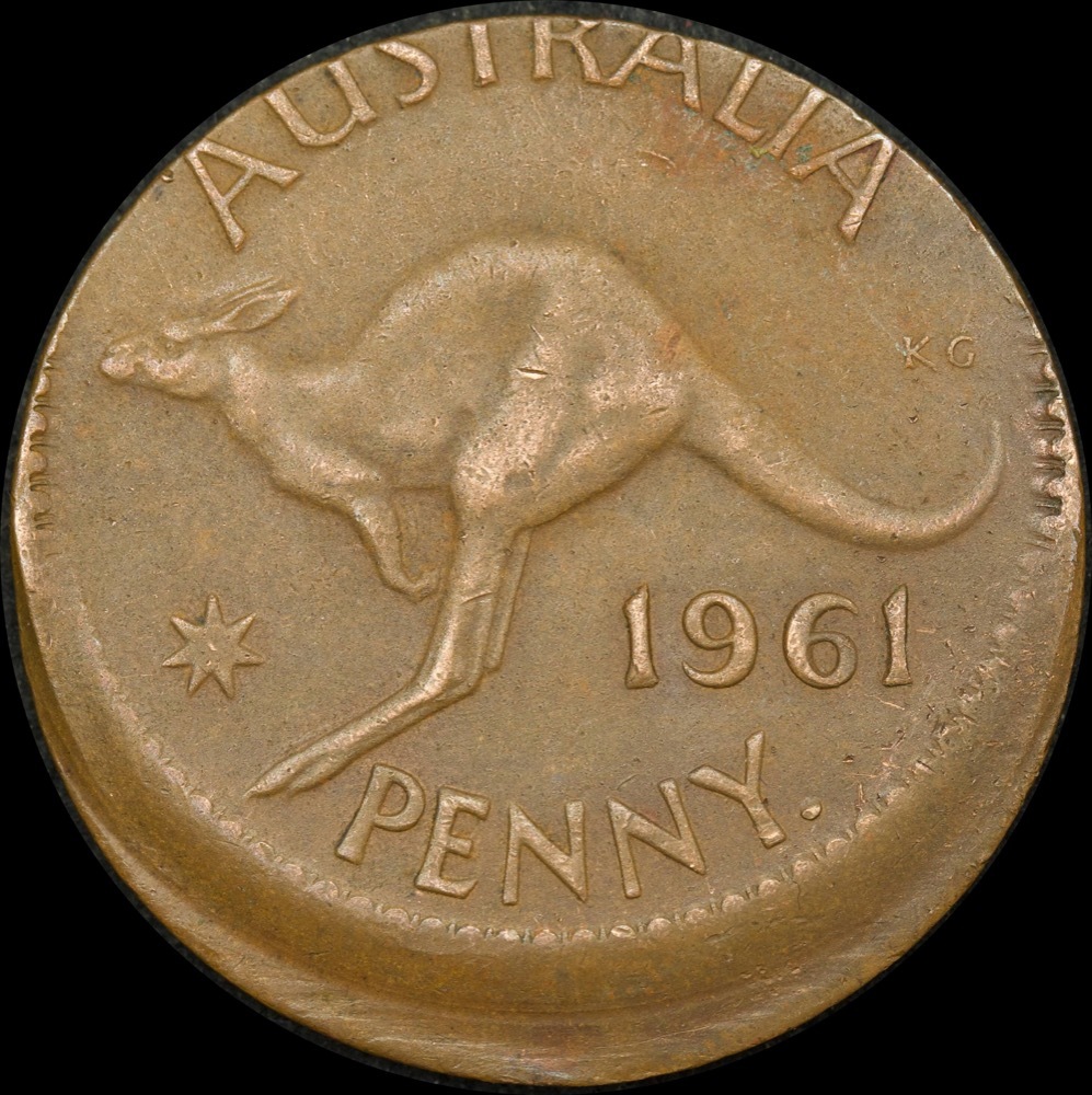 1961 Penny 4.47mm Offstrike good VF product image