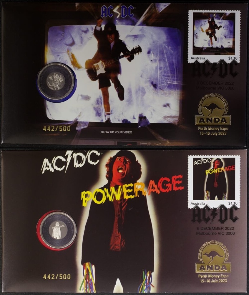 2023 PNC Pair Perth Money Expo AC/DC Gold Overprint product image
