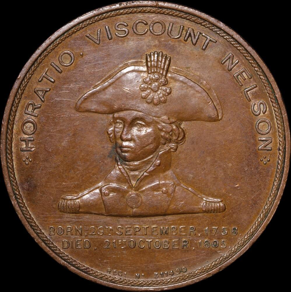 1897 Nelson's Foudroyant Copper Medal Extremely Fine product image