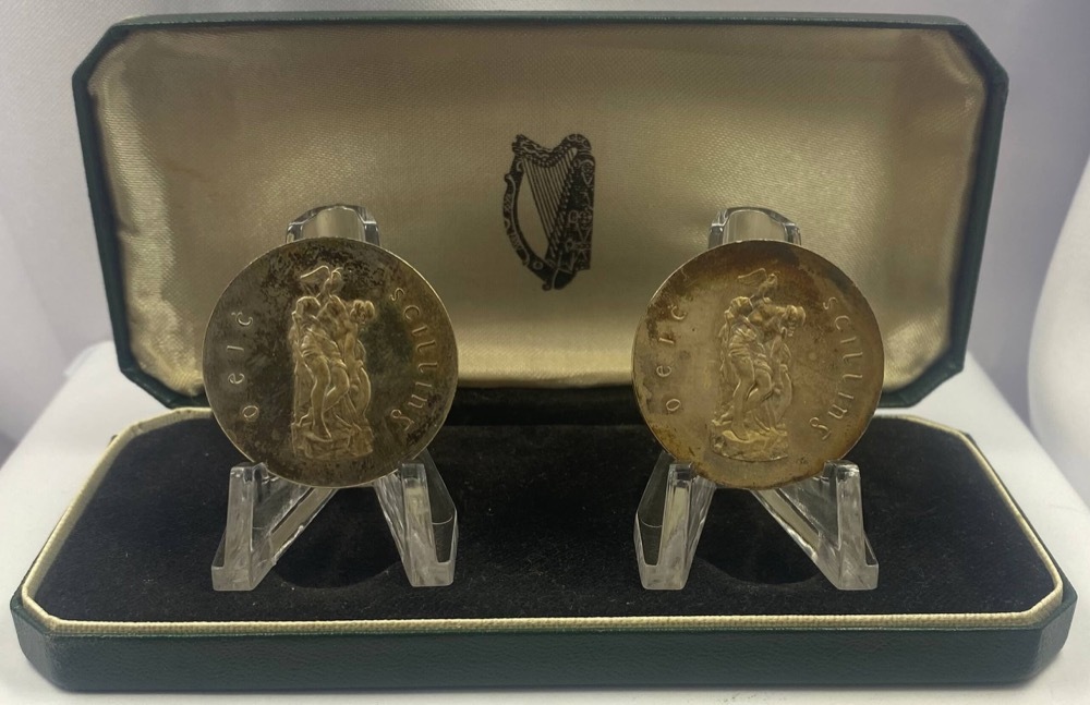 Ireland Republic 1966 Silver 10 Shilling Proof Pair KM#18 Easter Uprising product image