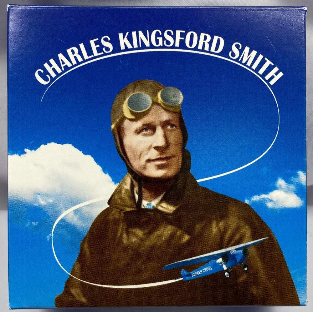 Tuvalu 2010 Silver $1 Proof Sir Charles Kingsford Smith product image