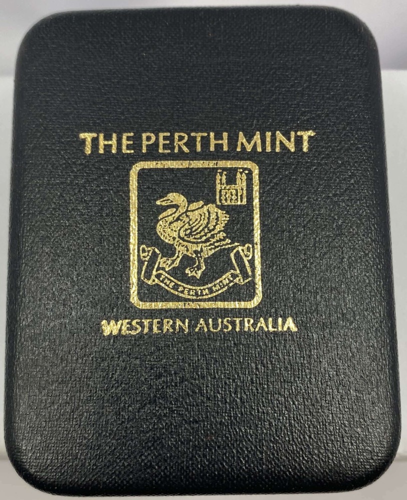Perth Mint Silver 5 Ounce Cast Vintage Ingot In Case 99.99% Pure 5ozt product image