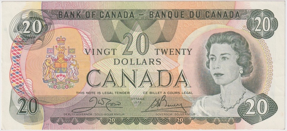 Canada 1979 20 Dollars Crow/Bouey P#93b about Unc product image