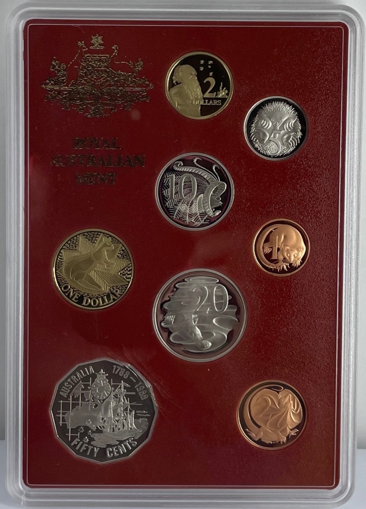 Australia 1988 Proof Coin Set Bicentennial - Damaged Packaging product image