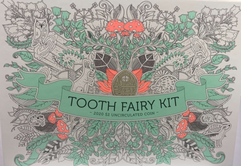 2020 2 Dollar Coin Tooth Fairy Kit - Version 1 Fluoro Pink product image